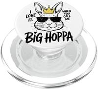 I Love It When You Call Me Big Hoppa Bunny Crown Sunglasses PopSockets PopGrip for MagSafe