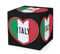 I Love Italy Heart 3-D Puzzles Magic Twist Cube