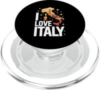 I Love Italy Map Icons Travel Design PopSockets PopGrip for MagSafe