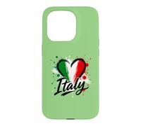 I Love Italy Vacation Travel Flag Heart Tourist Design Case for iPhone 15 Pro