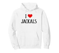I Love Jackals I Heart Jackals African Wild Canine Lover Pullover Hoodie