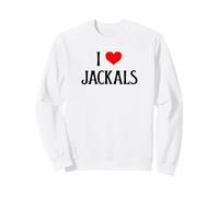 I Love Jackals I Heart Jackals African Wild Canine Lover Sweatshirt