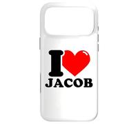 I love Jacob funny fist name design Case for iPhone 17 Pro Max