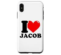I love Jacob funny fist name design Case for iPhone XS Max
