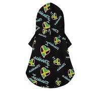 I Love Jamaica Dog Hoodie Luxury Dog Clothes Winter Dog Jacket Pet Clothes Hoodie French Bulldog Teddy Pug Puppy Clothes S