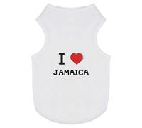'I Love Jamaica' Pet Dog/Cat T-Shirt (PT00093464)