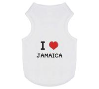 'I Love Jamaica' Pet Dog/Cat T-Shirt (PT00093467)