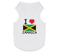 'I Love Jamaica' Pet Dog/Cat T-Shirt (PT00093470)