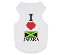 'I Love Jamaica' Pet Dog/Cat T-Shirt (PT00093477)