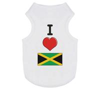 'I Love Jamaica' Pet Dog/Cat T-Shirt (PT00093482)