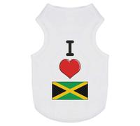 'I Love Jamaica' Pet Dog/Cat T-Shirt (PT00093483)
