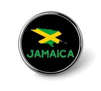 I Love Jamaica Round Brooch Pin Button Lapel Tie Badge Hat Clothes Accessories for Men Women