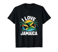 I Love Jamaica Tropical Vibes Island Value Graphic T-Shirt