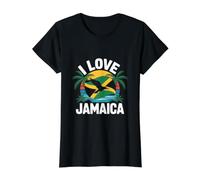 I Love Jamaica Tropical Vibes Island Value Graphic T-Shirt