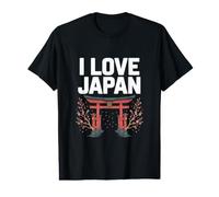 I Love Japan Cherry Blossom Torii Gate Value Graphic T-Shirt