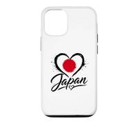 I Love Japan Heart Silhouette Flag Travel Japanese Vacation Case for iPhone 12/12 Pro