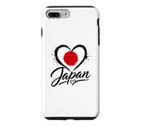I Love Japan Heart Silhouette Flag Travel Japanese Vacation Case for iPhone 7 Plus/8 Plus