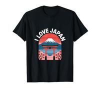 I Love Japan Mount Fuji Cherry Blossoms Value Graphic T-Shirt