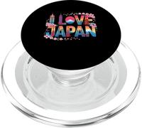 I Love Japan Tokyo Skyline Sakura Mount Fuji PopSockets PopGrip for MagSafe