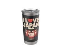 I Love Japan Torii Gate Sakura Sunset Stainless Steel Insulated Tumbler