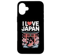 I Love Japan Torii Koi Sakura Blossom Case for iPhone 16 Plus