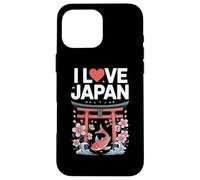 I Love Japan Torii Koi Sakura Blossom Case for iPhone 16 Pro Max