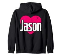 I Love Jason Cute First Name I Heart Jason Zip Hoodie