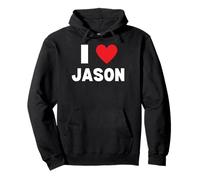 I Love Jason Pullover Hoodie