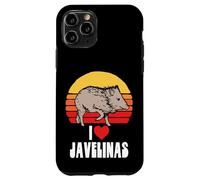I Love Javelinas Vintage Retro 80s Sunset Cute Heart Arizona Case for iPhone 11 Pro