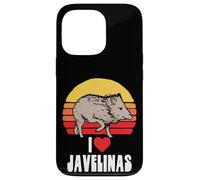 I Love Javelinas Vintage Retro 80s Sunset Cute Heart Arizona Case for iPhone 13 Pro