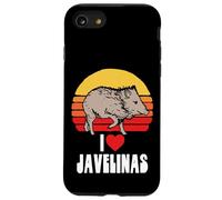 I Love Javelinas Vintage Retro 80s Sunset Cute Heart Arizona Case for iPhone SE (2020) / 7/8
