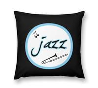 I Love Jazz Funny Pillowcase Throw Pillow Cushion Covers Zippered Closure Gifts for Women Men