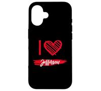 I Love JEFFERSON T-Shirt County I Heart JEFFERSON Case for iPhone 16
