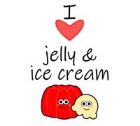 I Love Jelly & Ice Cream, I Heart Jelly & Ice Cream, Funny Cute Notepad, Useful Notebook, Funny Office Gifts, Funny Office Notepad, Funny Journal, Shopping List, British Party Food, Kids Party