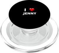 I Love JENNY T-Shirt Name JENNY PopSockets PopGrip for MagSafe