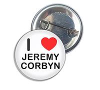I love Jeremy Corbyn - 77mm Button Badge