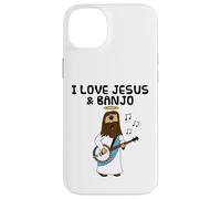 I Love Jesus and Banjo, Banjoist Church Musician Case for iPhone 14 Plus