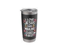I Love Jesus and Card Making Stainless Steel Insulated Tumbler