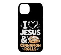 I Love Jesus And Cinnamon Rolls Case for iPhone 14 Plus