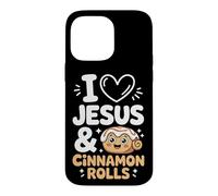 I Love Jesus And Cinnamon Rolls Case for iPhone 14 Pro Max