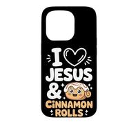 I Love Jesus And Cinnamon Rolls Case for iPhone 15 Pro