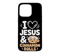 I Love Jesus And Cinnamon Rolls Case for iPhone 15 Pro Max