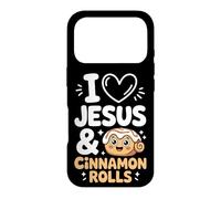 I Love Jesus And Cinnamon Rolls Case for iPhone 17 Pro