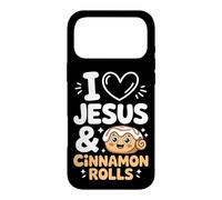 I Love Jesus And Cinnamon Rolls Case for iPhone 17 Pro Max
