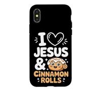 I Love Jesus And Cinnamon Rolls Case for iPhone X/XS