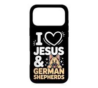 I Love Jesus And German Shepherds Case for iPhone 17 Pro Max