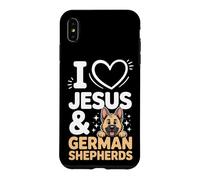 I Love Jesus And German Shepherds Case for iPhone XS Max