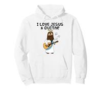 I Love Jesus and Guitar, Guitarist Church Musician Funny Pullover Hoodie