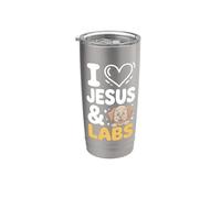 I Love Jesus and Labs Stainless Steel Insulated Tumbler