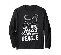 I Love Jesus and My Beagle Christian Beagle Lover Long Sleeve T-Shirt